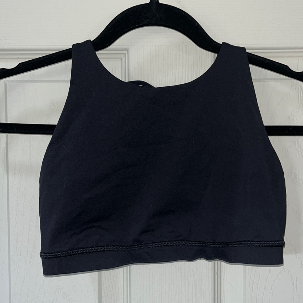 Lulu lemon black High neck sports bra